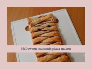 Mummie pizza Halloween