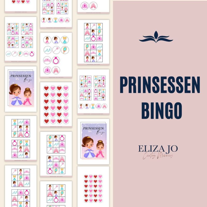 Prinsessen kinderfeest Prinsessen bingo Eliza Jo