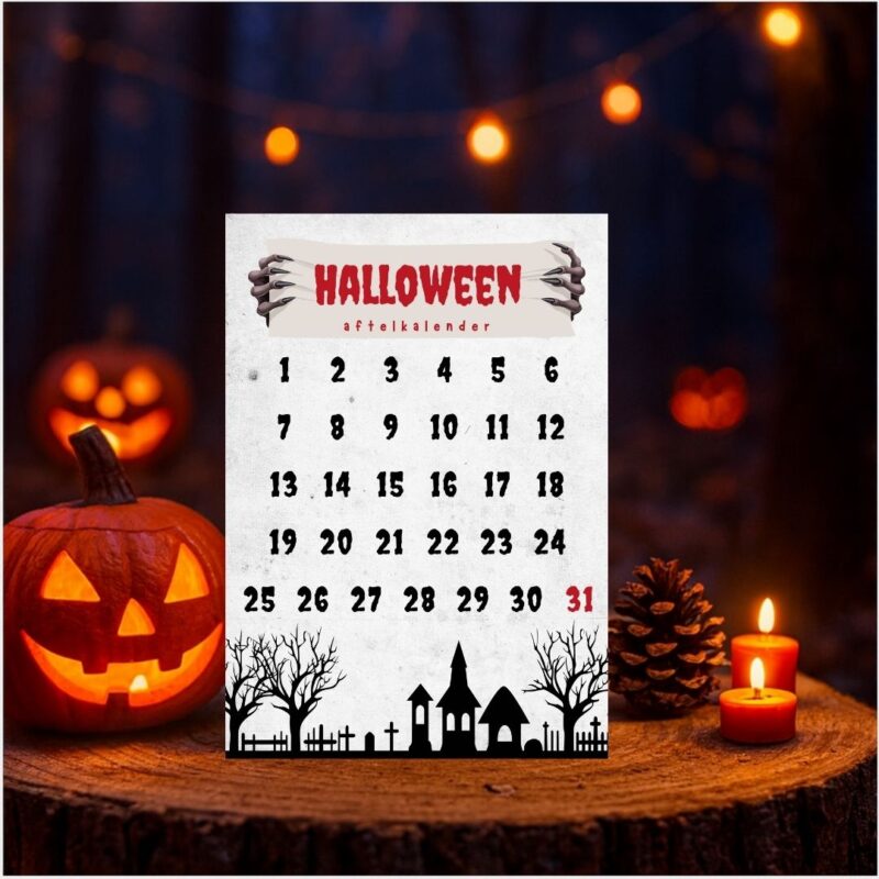 Aftelkalender Halloween activiteiten