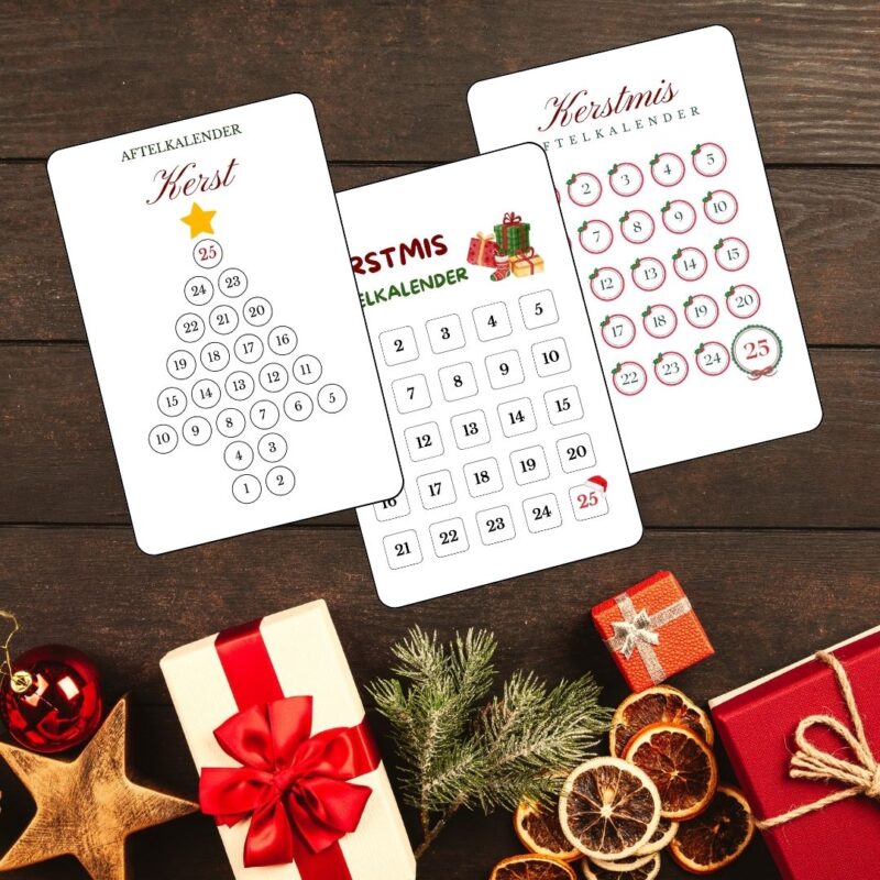 Aftelkalender kerstmis