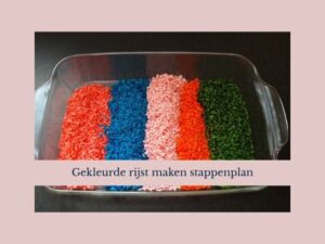 Gekleurde rijst maken