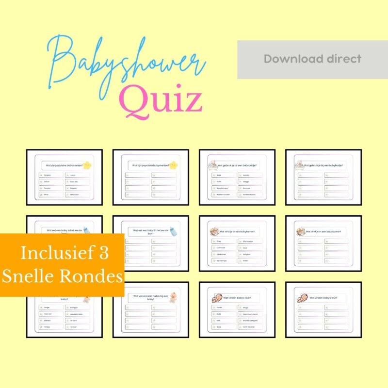 Babyshower quiz